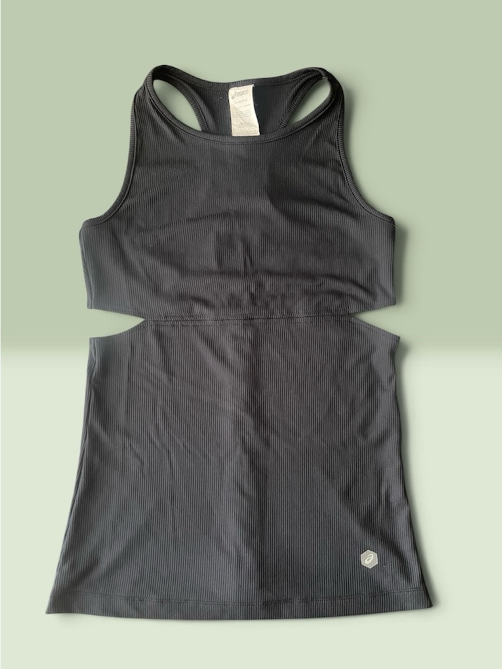 ASICS Black Racerback Cutout Tank Top